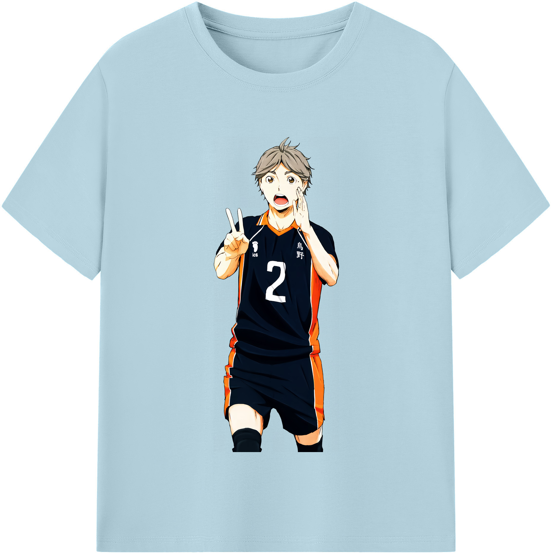 （画像用） ハイキュー!! Haikyu!! 綿100％半袖Tシャツ（フロントプリント）